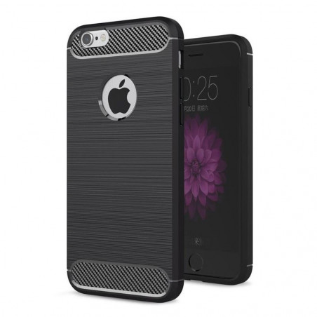 Apple iPhone SE Hülle Carbon Elegant  Schwarz