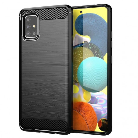 Samsung Galaxy A51 5G Hülle Carbon Elegant  Schwarz