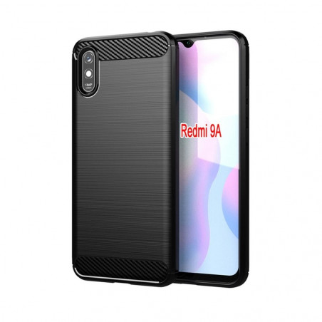 XIAOMI Redmi 9C NFC Hülle Carbon Elegant  Schwarz