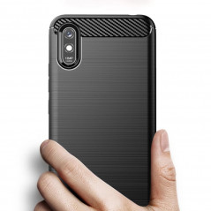 XIAOMI Redmi 9C NFC Hülle Carbon Elegant  Schwarz