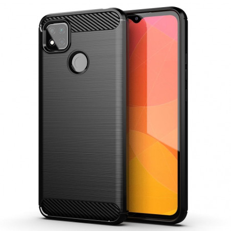 XIAOMI Redmi 9C NFC Hülle Carbon Elegant  Schwarz