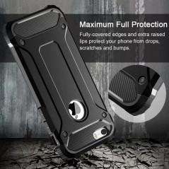Apple iPhone 5 5S Gehärtete Abdeckung Armor Schwarz
