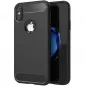 Apple iPhone X Hülle Carbon Elegant  Schwarz