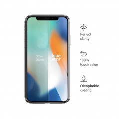 Apple iPhone X Panzerglas Blue Star 9H Durchsichtbar