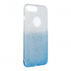 Apple iPhone 8 Plus Hülle Shining Transparent und blau