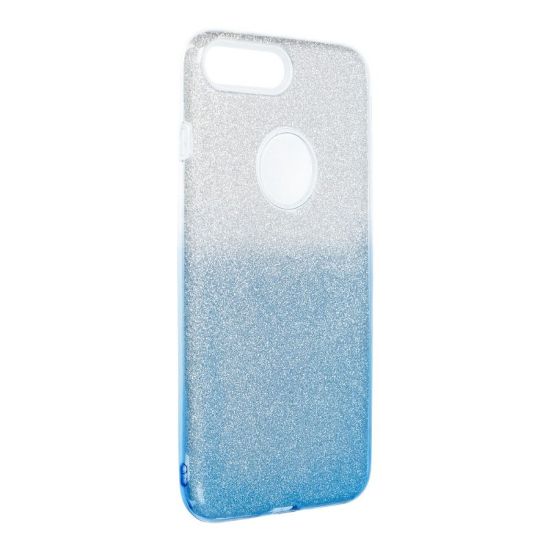 Apple iPhone 8 Plus Hülle Shining Transparent und blau