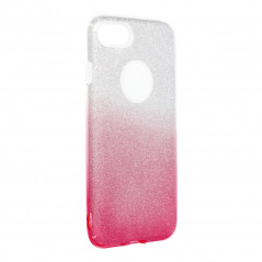 Apple iPhone 8 Hülle Shining Transparent und Pink