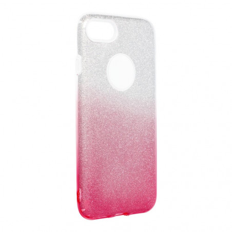 Apple iPhone 8 Hülle Shining Transparent und Pink