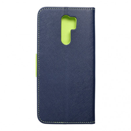 XIAOMI Redmi 9 Book Handytaschen Fancy Book Marine / Limette