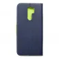 XIAOMI Redmi 9 Book Handytaschen Fancy Book Marine / Limette