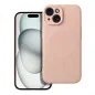 Apple iPhone 15 Hülle Silicone Mag Cover MagSAFE  Rosa