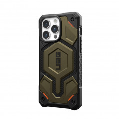 Apple iPhone 15 Pro Max Hülle Urban Armor Gear Monarch Pro MagSAFE  Kevlar element green