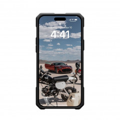 Apple iPhone 15 Plus Hülle Urban Armor Gear Monarch Pro MagSAFE   Kevlar Schwarz