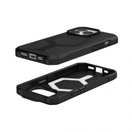 Apple iPhone 15 Pro Hülle Urban Armor Gear Essential Premium-Gehäuse  MagSAFE  Schwarz