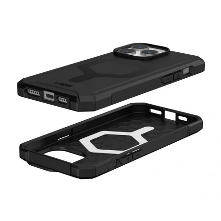 Apple iPhone 15 Pro Max Hülle Urban Armor Gear Essential Premium-Gehäuse  MagSAFE  Schwarz