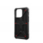 Apple iPhone 15 Pro Hülle Urban Armor Gear Monarch Premium-Gehäuse  MagSAFE   Kevlar Schwarz