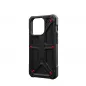 Apple iPhone 15 Pro Hülle Urban Armor Gear Monarch Premium-Gehäuse  MagSAFE   Kevlar Schwarz