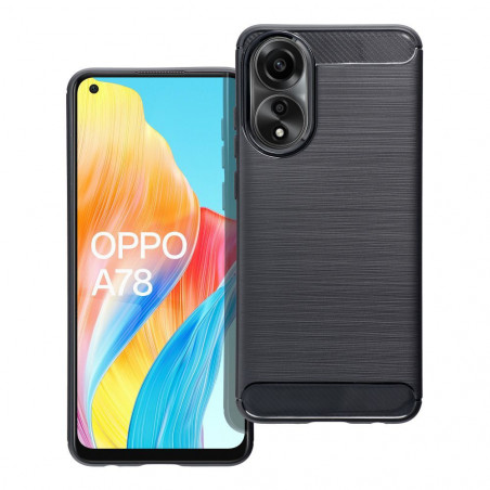 Oppo A78 4G Hülle Carbon Elegant  Schwarz