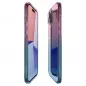Apple iPhone 15 Hülle Spigen Liquid Crystal Kristallklar  Abstufung rosa