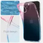 Apple iPhone 15 Hülle Spigen Liquid Crystal Kristallklar  Abstufung rosa
