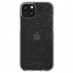 Apple iPhone 15 Plus Hülle Spigen Liquid Crystal Kristallklar  Glitzerkristall