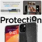 Apple iPhone 15 Plus Hülle Spigen Liquid Crystal Kristallklar  Glitzerkristall