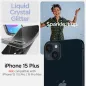 Apple iPhone 15 Plus Hülle Spigen Liquid Crystal Kristallklar  Glitzerkristall
