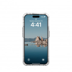 Apple iPhone 15 Pro Hülle Urban Armor Gear Plyo Premium-Gehäuse  MagSAFE  Eissilber