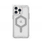 Apple iPhone 15 Pro Max Hülle Urban Armor Gear Plyo Premium-Gehäuse  MagSAFE  Eissilber