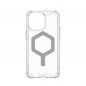 Apple iPhone 15 Pro Max Hülle Urban Armor Gear Plyo Premium-Gehäuse  MagSAFE  Eissilber