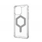 Apple iPhone 15 Pro Max Hülle Urban Armor Gear Plyo Premium-Gehäuse  MagSAFE  Eissilber