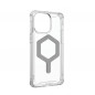 Apple iPhone 15 Pro Max Hülle Urban Armor Gear Plyo Premium-Gehäuse  MagSAFE  Eissilber
