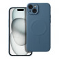 Apple iPhone 15 Plus Hülle Silicone Mag Cover MagSAFE  Blau