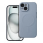Apple iPhone 15 Hülle Silicone Mag Cover MagSAFE  Hellblau