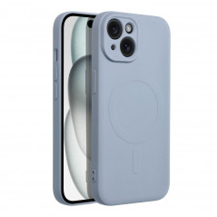 Apple iPhone 15 Hülle Silicone Mag Cover MagSAFE  Hellblau