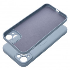Apple iPhone 15 Plus Hülle Silicone Mag Cover MagSAFE  Hellblau