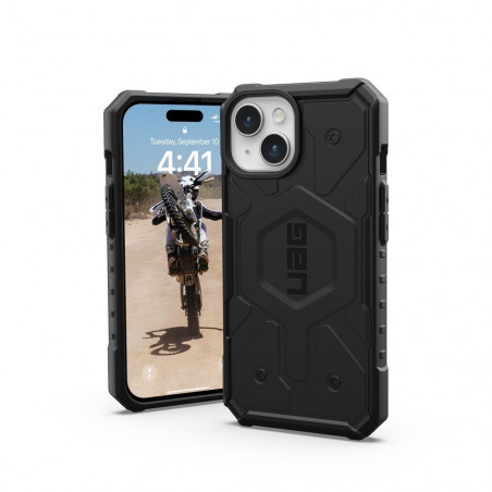 Apple iPhone 15 Hülle Urban Armor Gear Pathfinder Premium-Gehäuse  MagSAFE  Schwarz