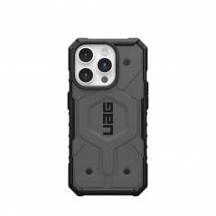 Apple iPhone 15 Pro Hülle Urban Armor Gear Pathfinder Premium-Gehäuse  MagSAFE  Silber