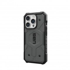 Apple iPhone 15 Pro Hülle Urban Armor Gear Pathfinder Premium-Gehäuse  MagSAFE  Silber