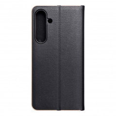 Samsung Galaxy S24 PLUS Book Handytaschen LUNA Book Gold Elegant  Schwarz