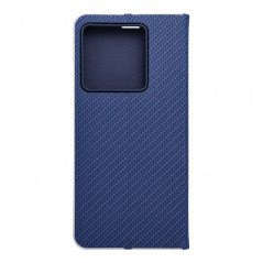XIAOMI 13T Pro Book Handytaschen LUNA Book Carbon Kohlenstoff-Faser, Elegant  Blau
