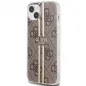 Apple iPhone 15 Plus Hülle Guess 4G Gold Stripe Elegant  Braun