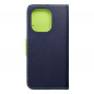 XIAOMI Redmi Note 13 4G Book Handytaschen Fancy Book Marine / Limette