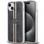 Apple iPhone 15 Plus Hülle Guess 4G Gold Stripe Elegant  Schwarz