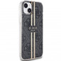 Apple iPhone 15 Plus Hülle Guess 4G Gold Stripe Elegant  Schwarz