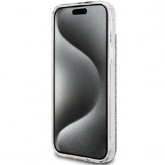 Apple iPhone 15 Plus Hülle Guess 4G Gold Stripe Elegant  Schwarz