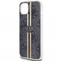 Apple iPhone 15 Plus Hülle Guess 4G Gold Stripe Elegant  Schwarz