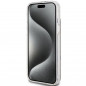 Apple iPhone 15 Hülle Guess 4G Gold Stripe Elegant  Braun