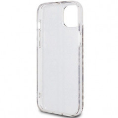 Apple iPhone 15 Hülle Guess 4G Gold Stripe Elegant  Braun