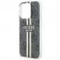 Apple iPhone 15 Pro Hülle Guess 4G Gold Stripe Elegant  Schwarz